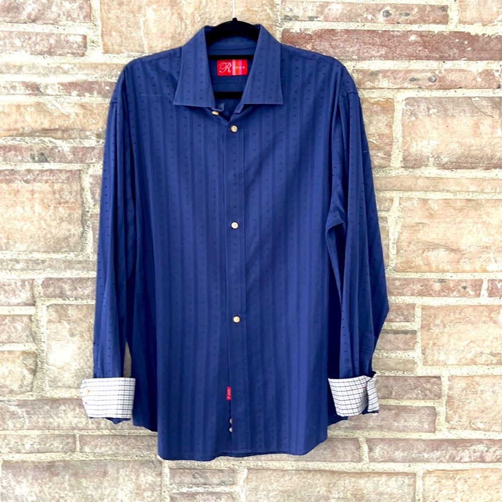 Rufus stitch pattern button down shirt